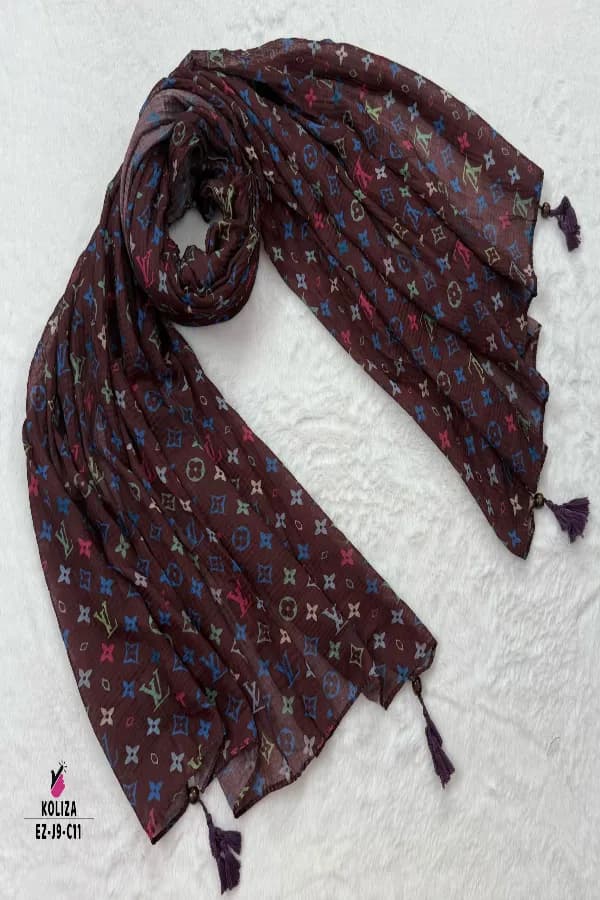 BRAND BEAUTY HIJAB WITH TASSEL WORK🧕🧕