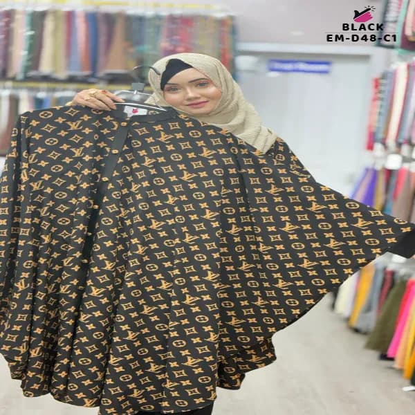 Classy Print Shirt Abaya