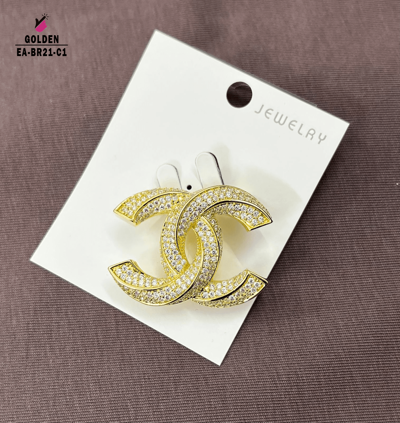 Exclusive AD Stone Brooch