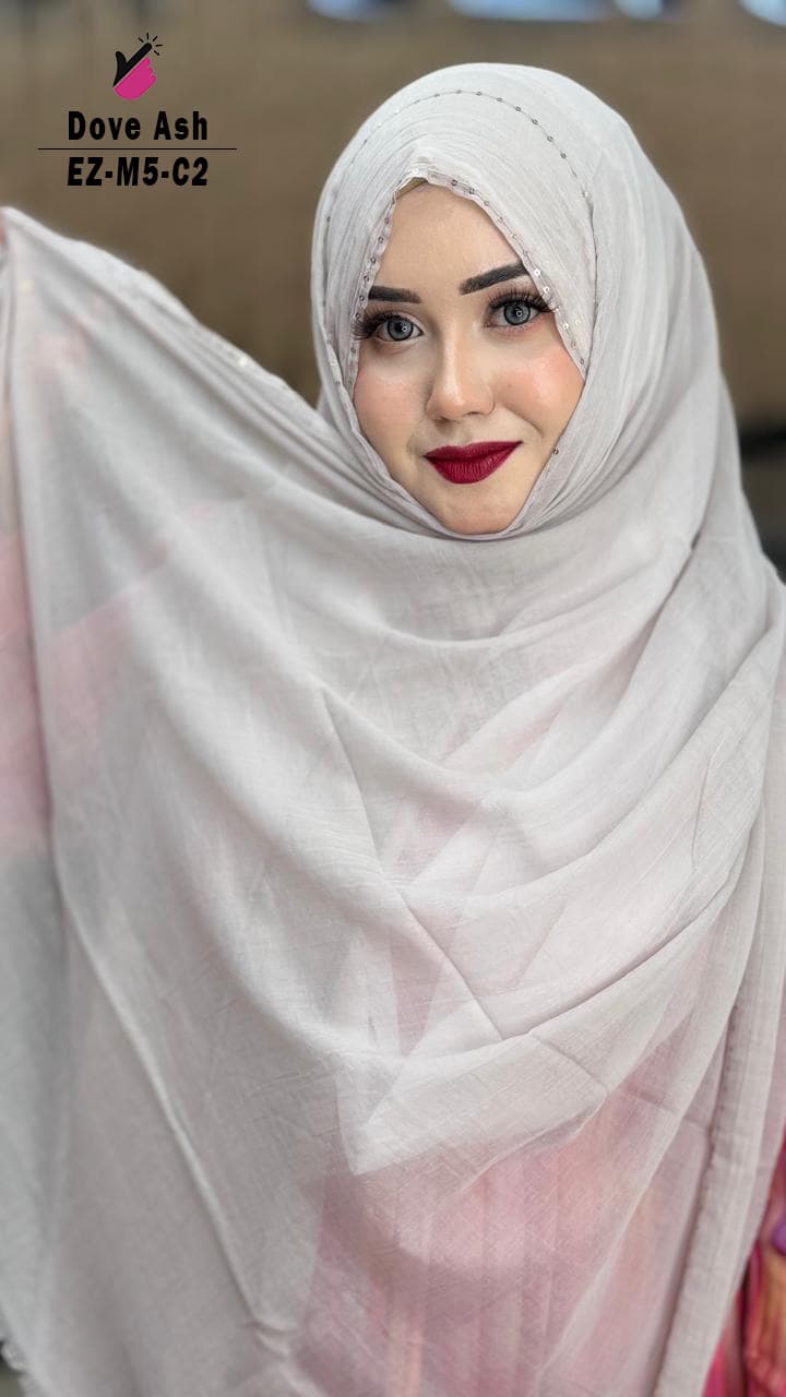 Feather Sequins Hijab