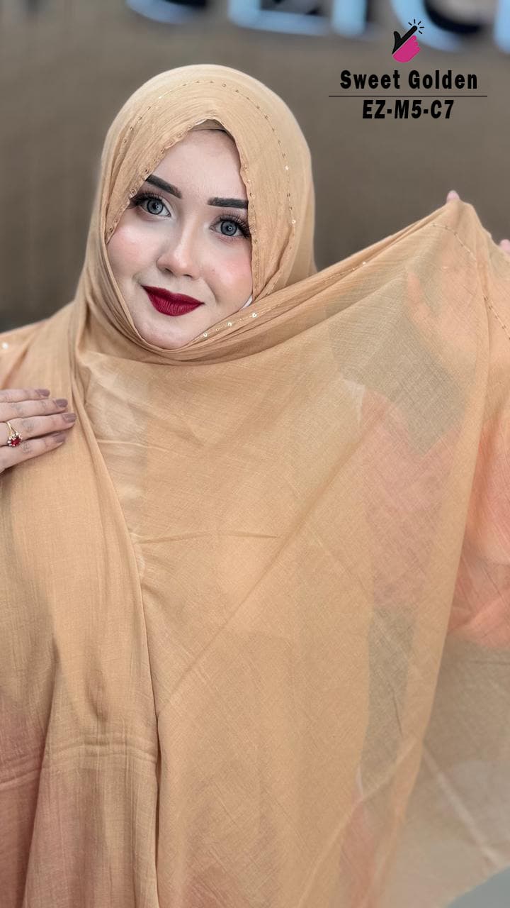 Feather Sequins Hijab